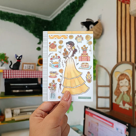 Vintage | The Pretty Petal | C299 Sticker Sheet