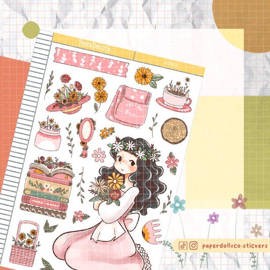 Blush | The Pretty Petal | C300 Sticker Sheet
