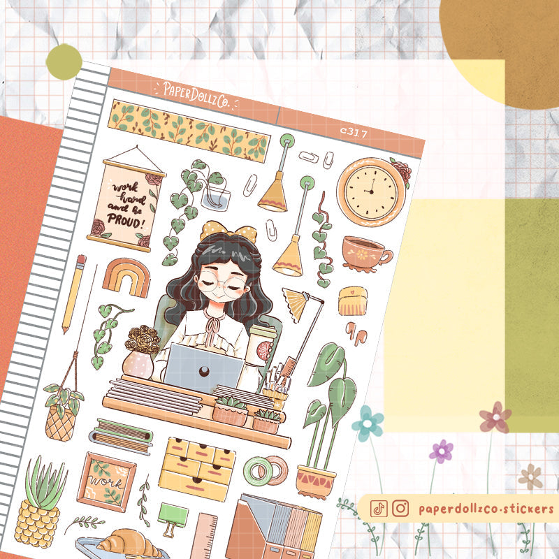Diligent | Working Women | C317 Sticker Sheet
