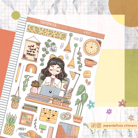 Diligent | Working Women | C317 Sticker Sheet