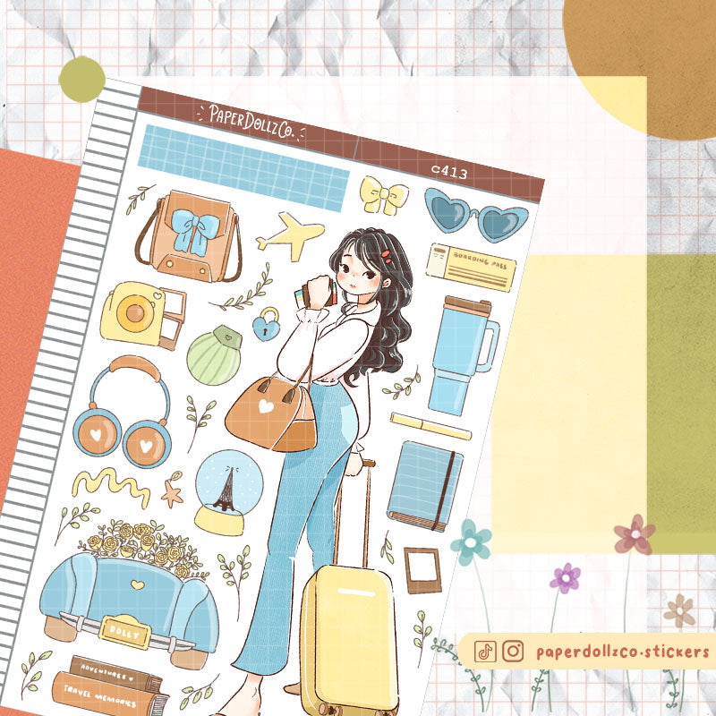 Business | Wanderlust | C413 Sticker Sheet