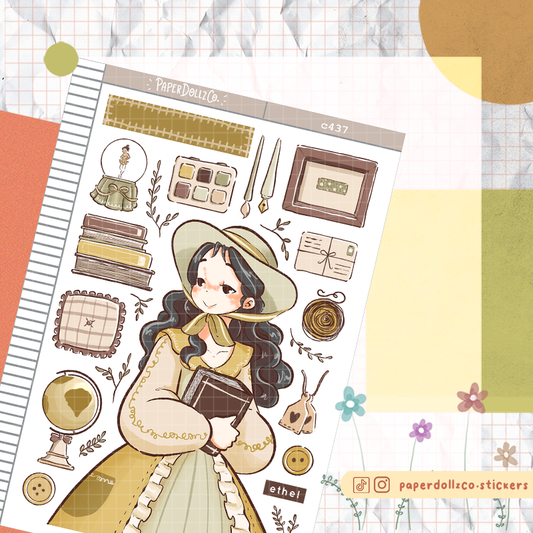 Ethel | Victorian Muses | C437 Sticker Sheet