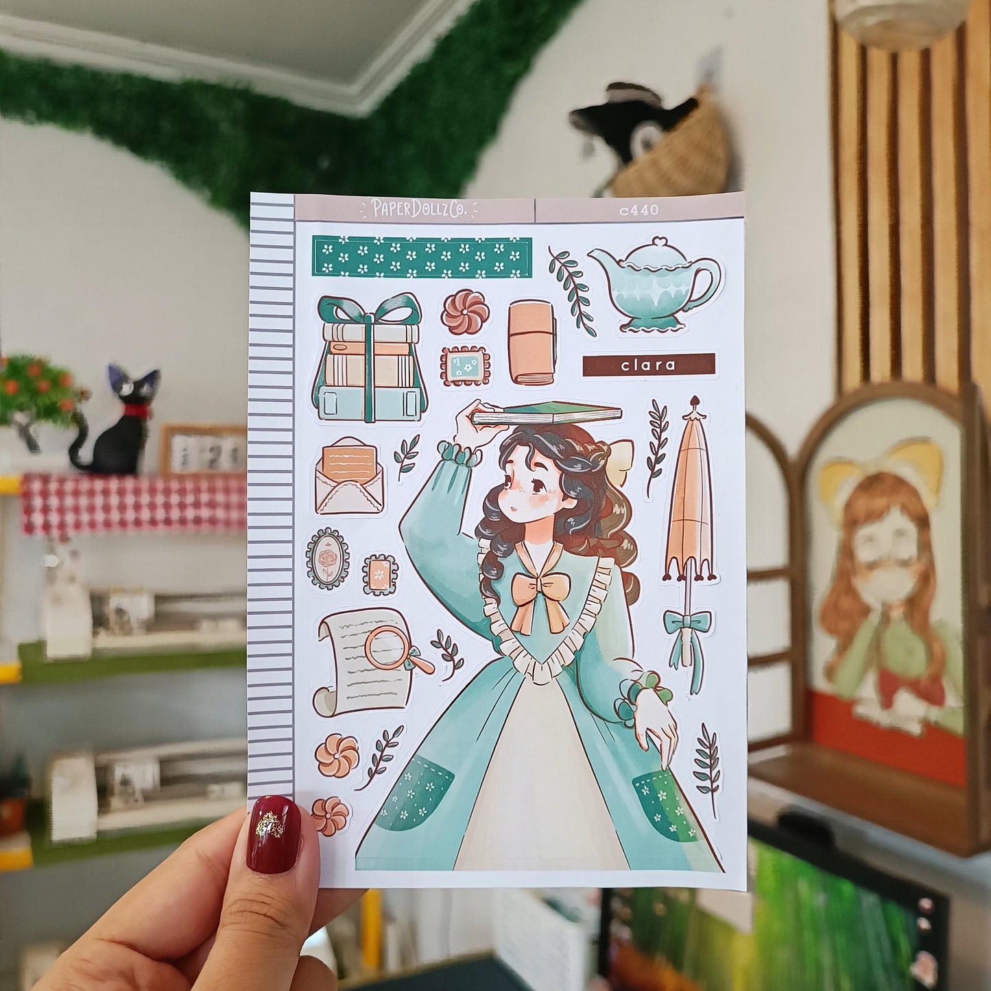 Clara | Victorian Muses | C440 Sticker Sheet