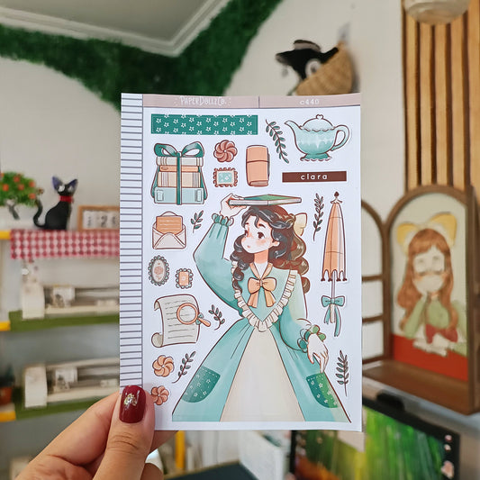 Clara | Victorian Muses | C440 Sticker Sheet