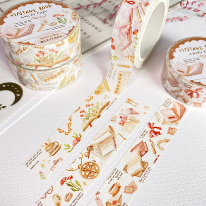 Vintage Book - Washi Tape