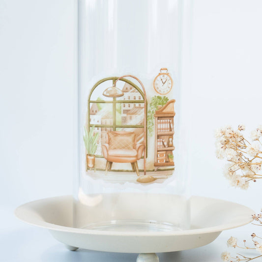 Reading Space - Clear Vinyl Sticker