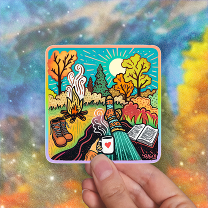 Slow Life - Large Waterproof Sticker