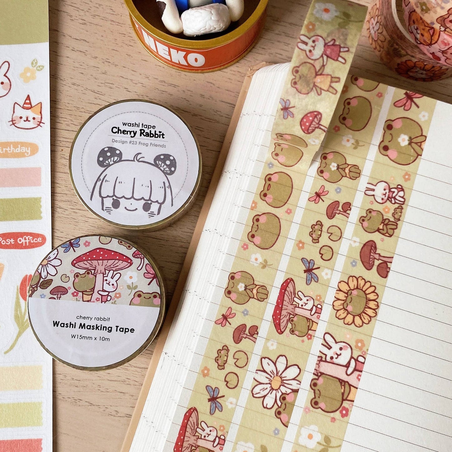 Frog Friends Washi Tape