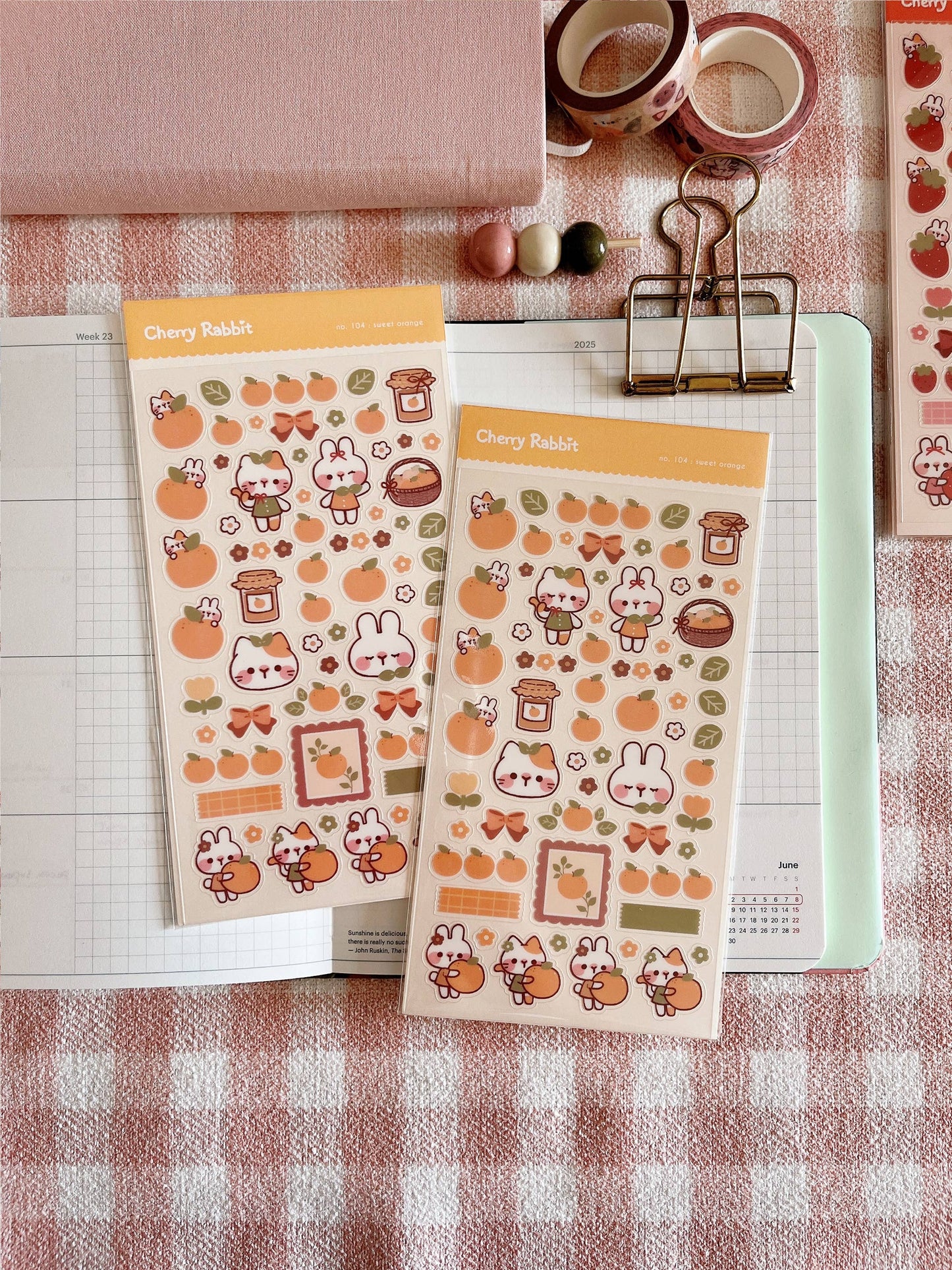 Sweet Orange Sticker Sheet