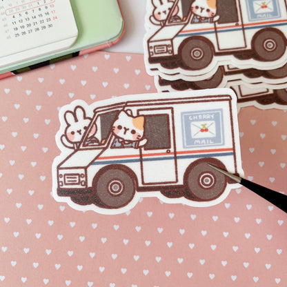 Cherry's Postal Service Sticker - Van
