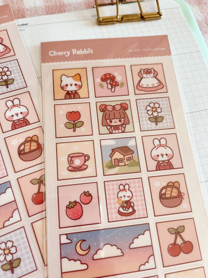 Lovely Cottage Sticker Sheet
