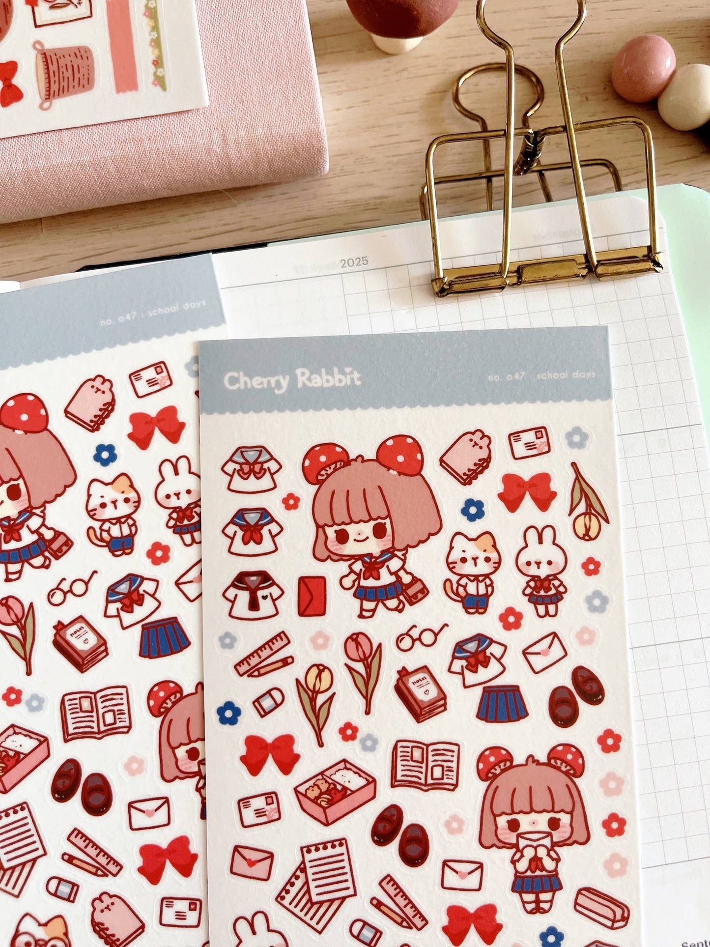 School Days Sticker Sheet
