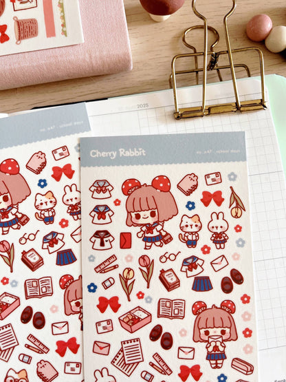 School Days Sticker Sheet