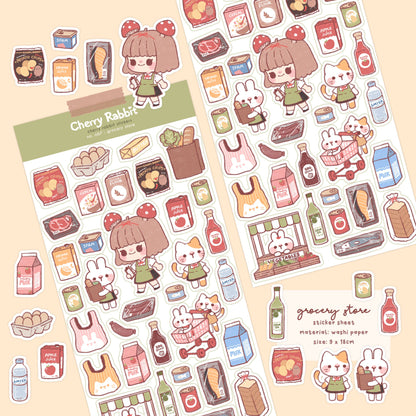 Grocery Store Sticker Sheet