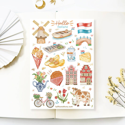 Holland - Semi-Transparent Sticker Sheet