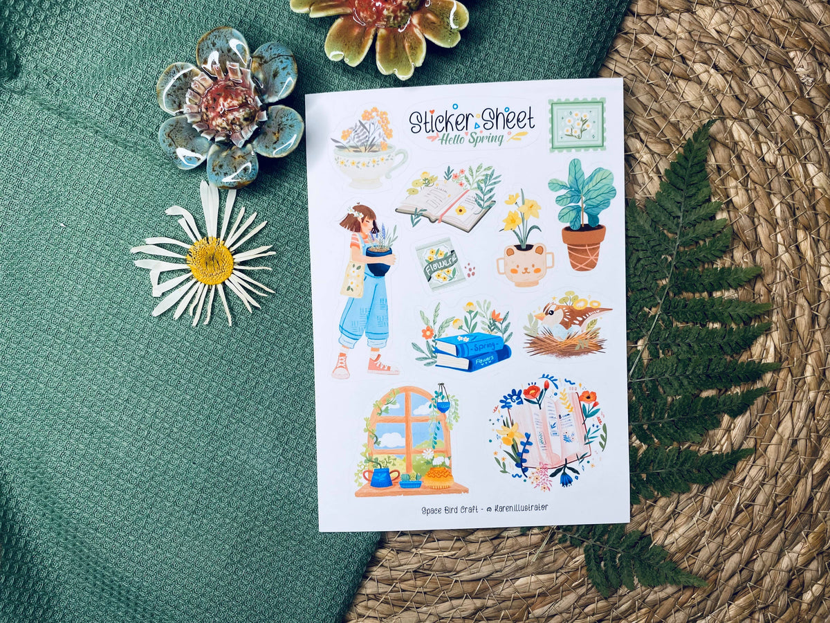 Hello Spring - Sticker Sheet