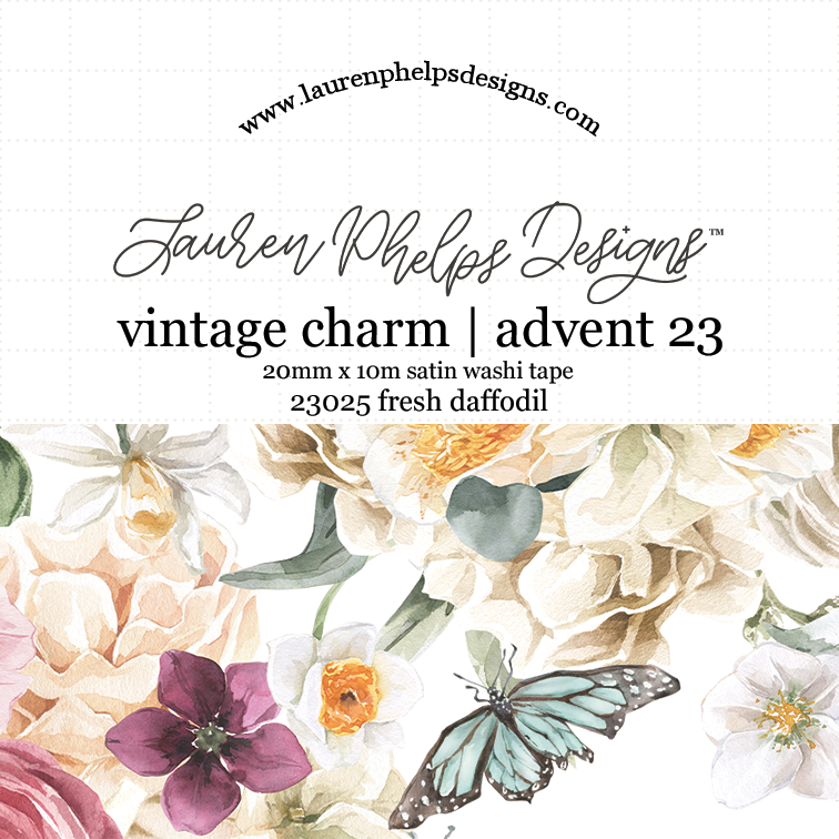 20mm Satin Washi - Vintage Charm Advent 2023 Extras