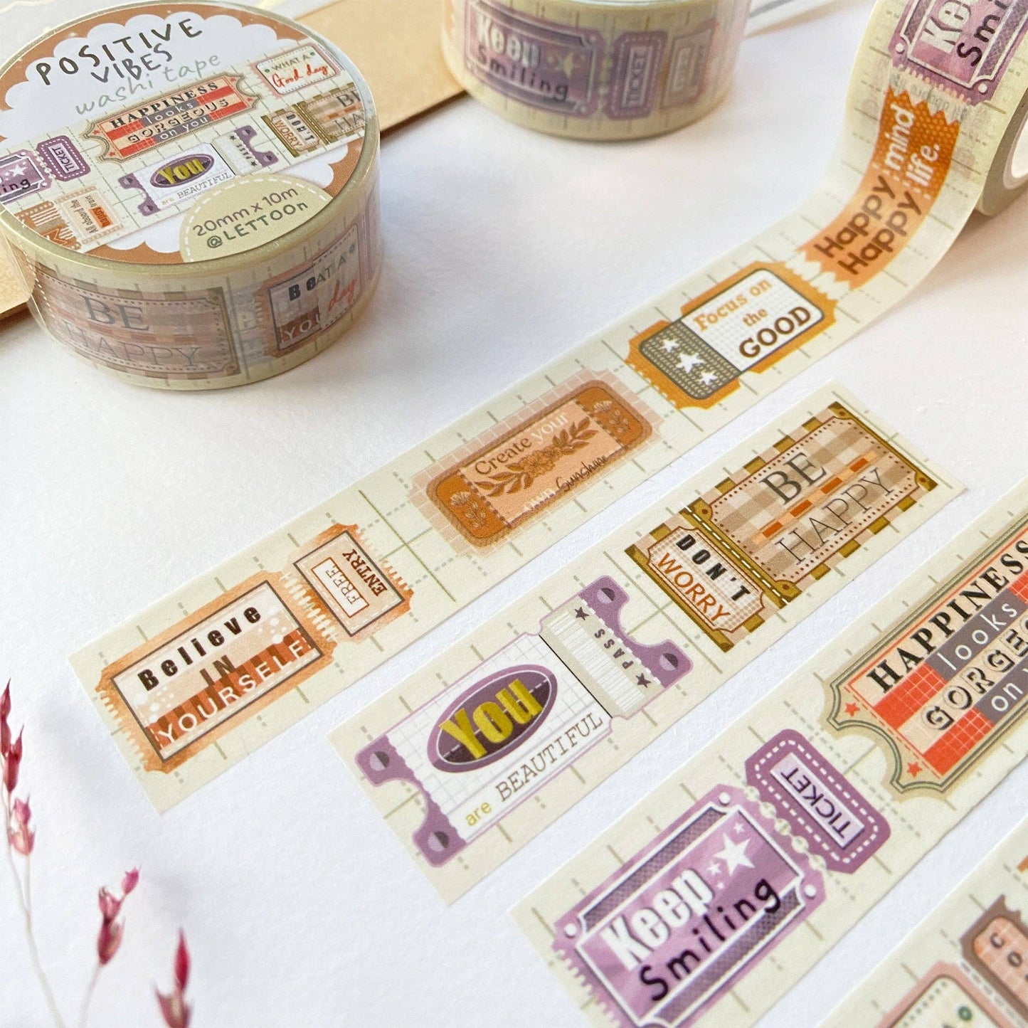 Positive Vibes - Washi Tape