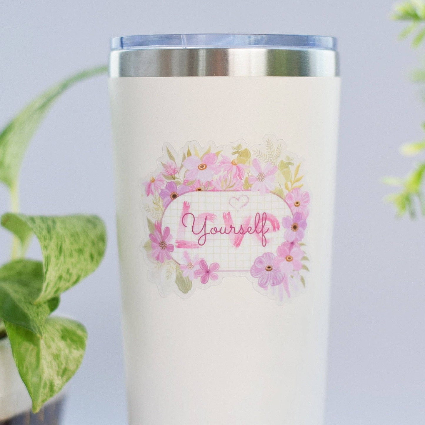 Love Yourself - Clear Vinyl Sticker