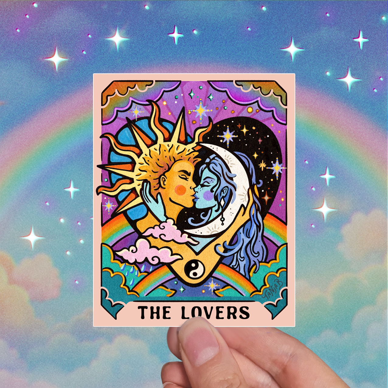 The Lovers - Large Waterproof Sticker