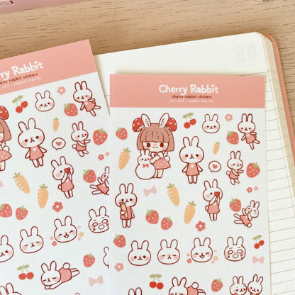 Rabbit Friends Sticker Sheet