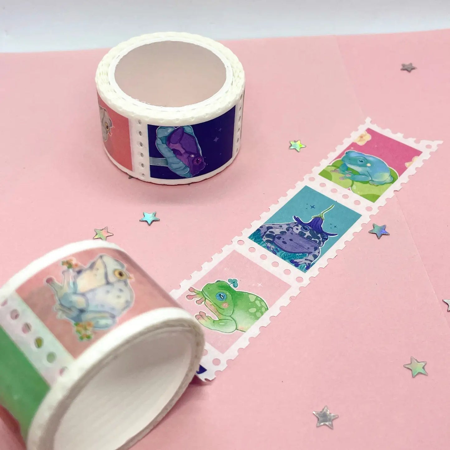 Cute Frog Stamp Washi Tape