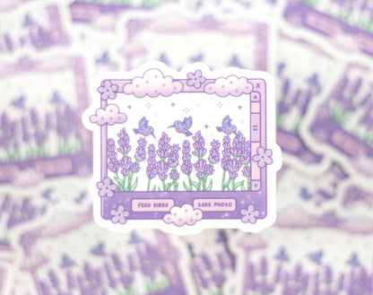 Lavender Dreams Clear Sticker