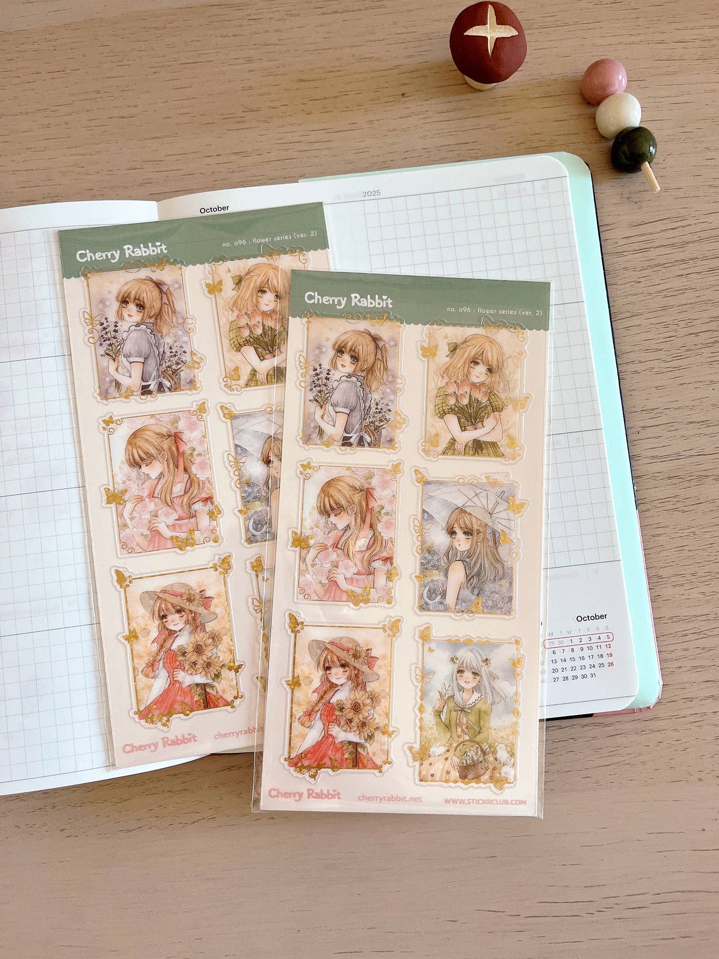 Flower Series (ver. 2) Sticker Sheet