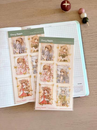 Flower Series (ver. 2) Sticker Sheet