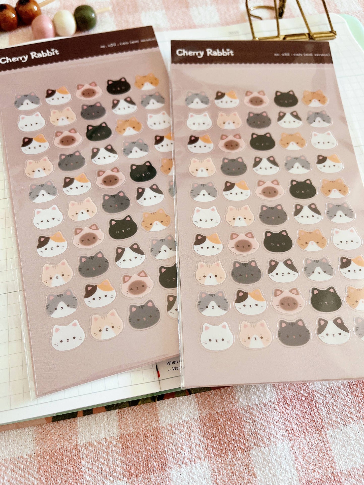 Cat Heads (ver. 2) Sticker Sheet