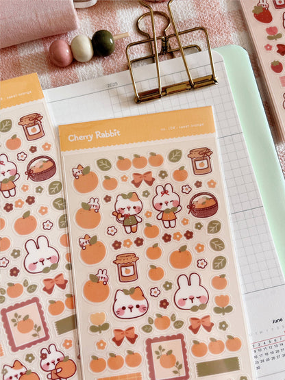 Sweet Orange Sticker Sheet