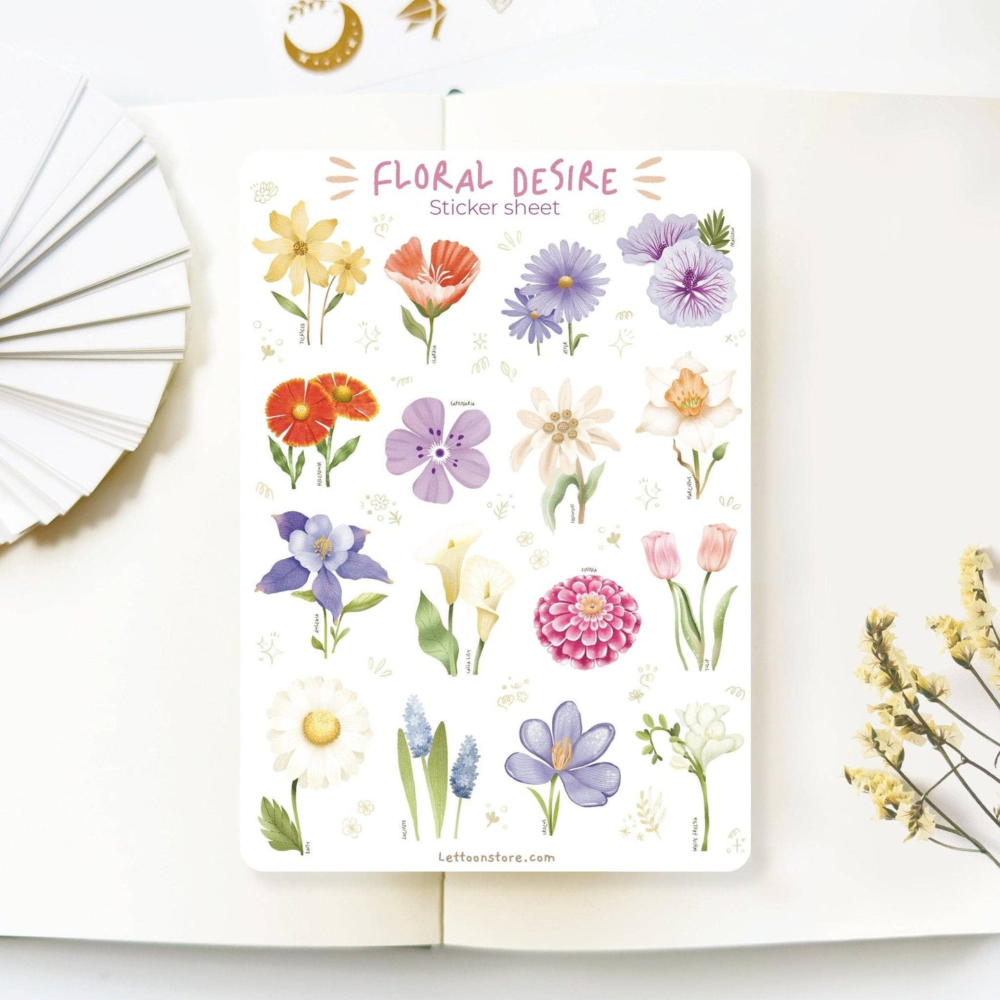 Floral Desire - Sticker Sheet