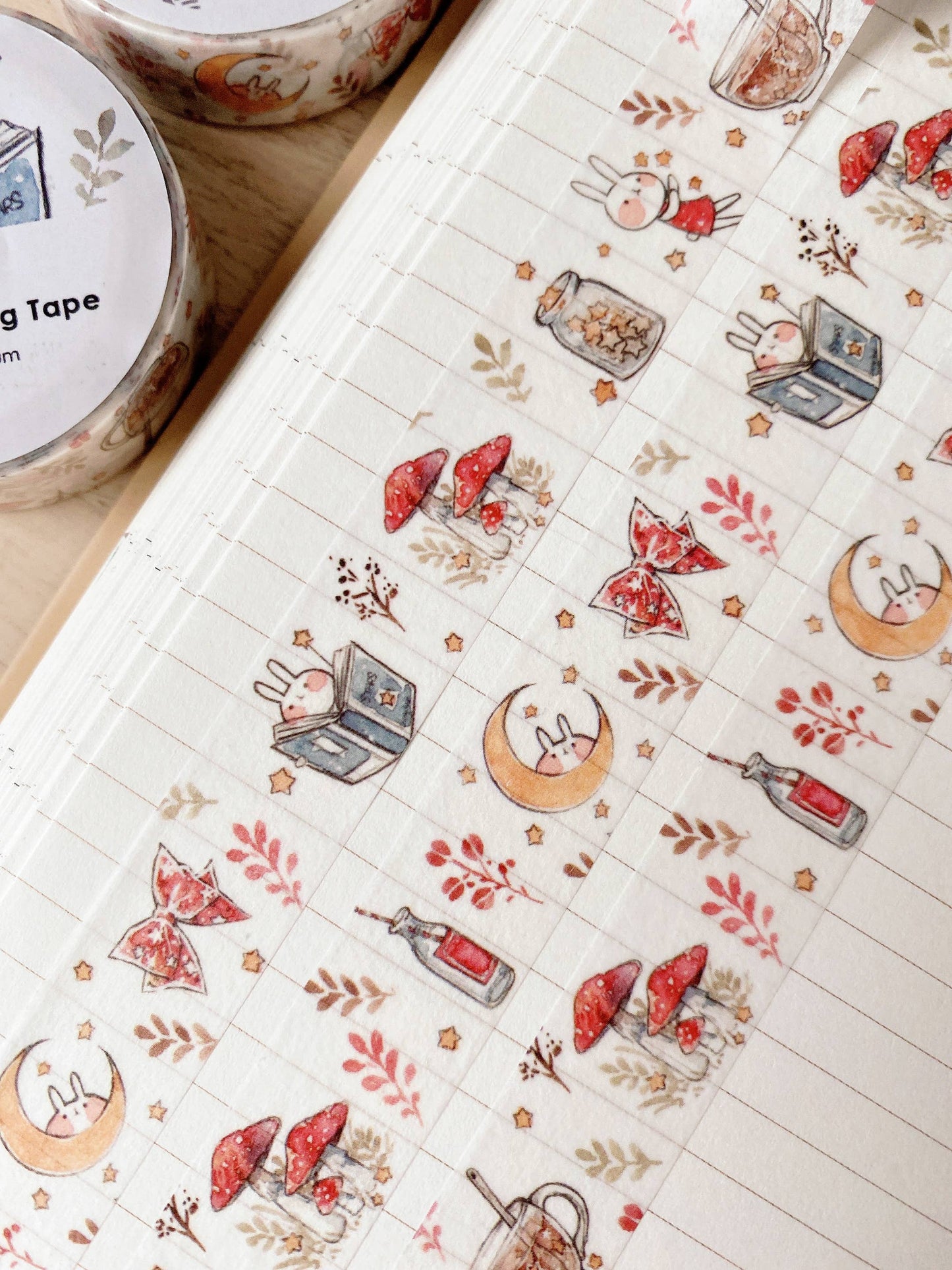 Mushroom & Rabbit Washi Tape