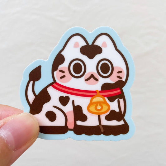 Cow Cat V2 Vinyl Sticker