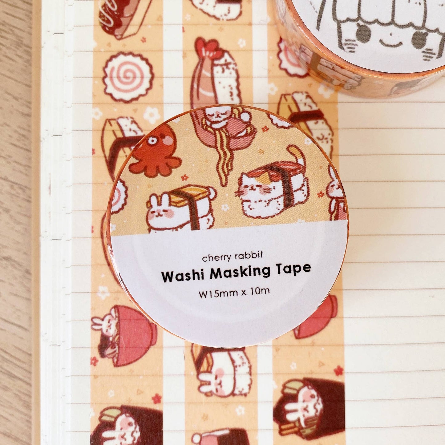 Sushi & Rabbits Washi Tape