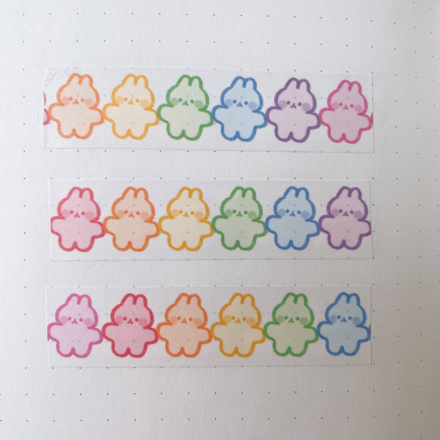 Rainbow Bunnies Washi Tape