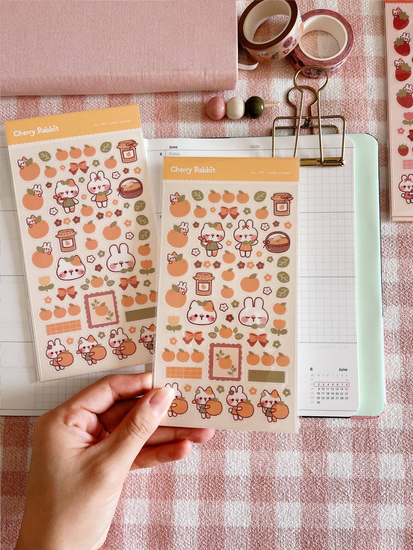 Sweet Orange Sticker Sheet