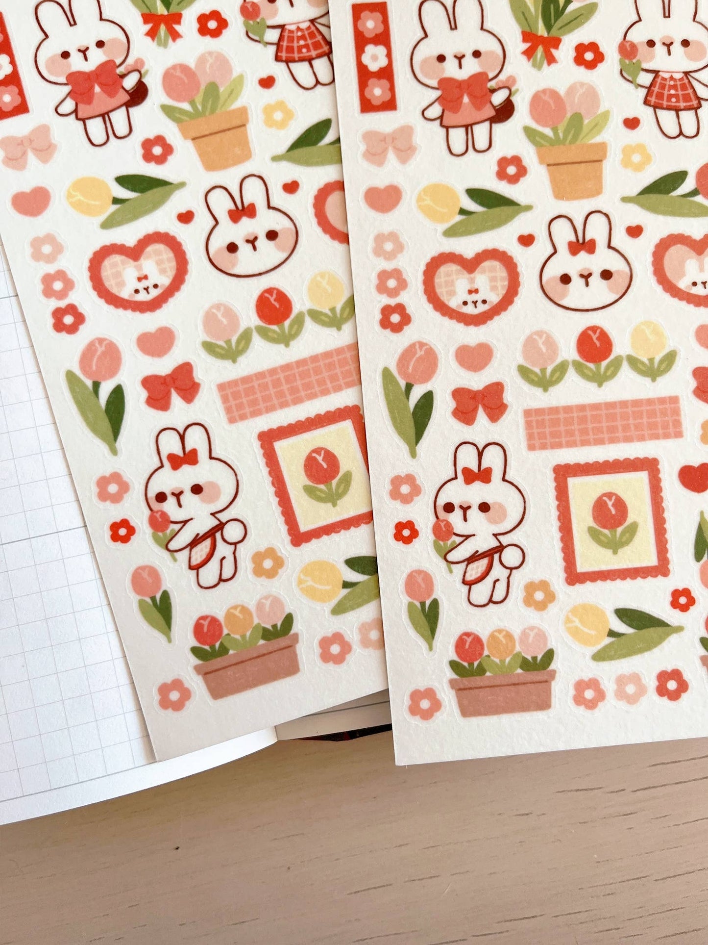 Tulip Rabbit Sticker Sheet