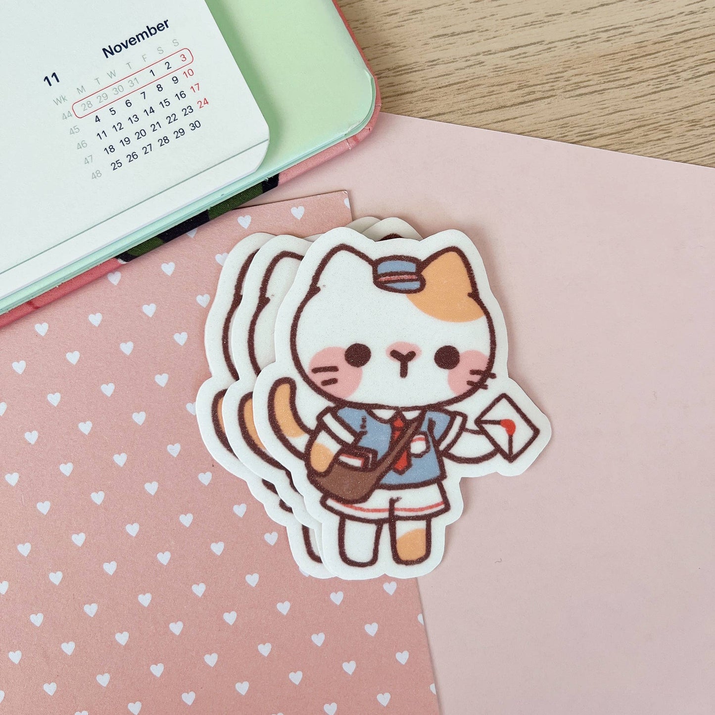 Cherry's Postal Service Sticker - Cat