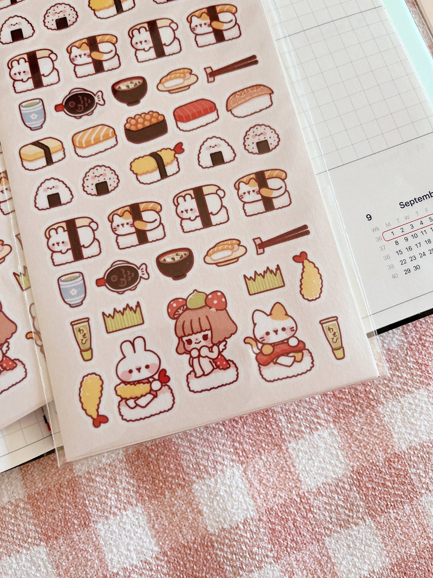 Sushi Party Sticker Sheet
