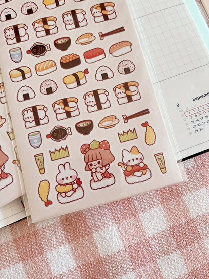 Sushi Party Sticker Sheet