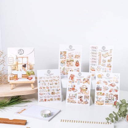 Cozy Hygge - Sticker Sheet Set of 5