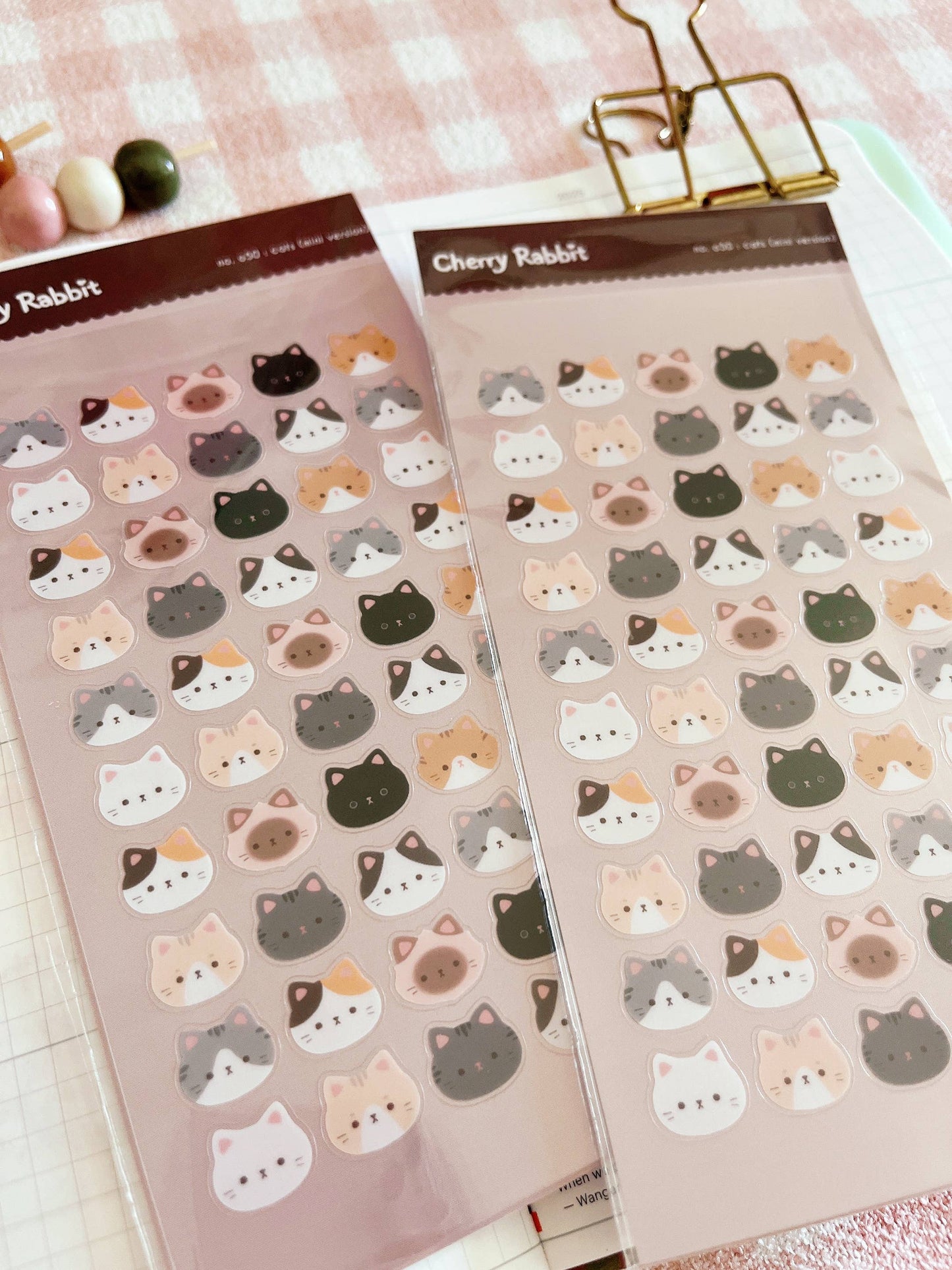 Cat Heads (ver. 2) Sticker Sheet