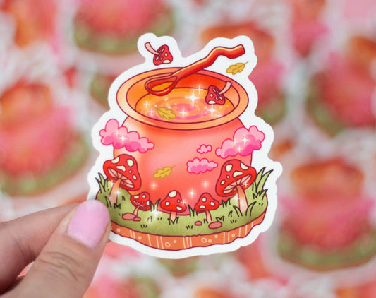 Mushroom Cauldron Sticker