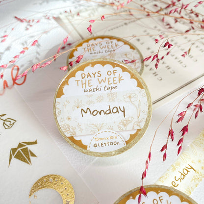 Days Of The Week - Washi Tape