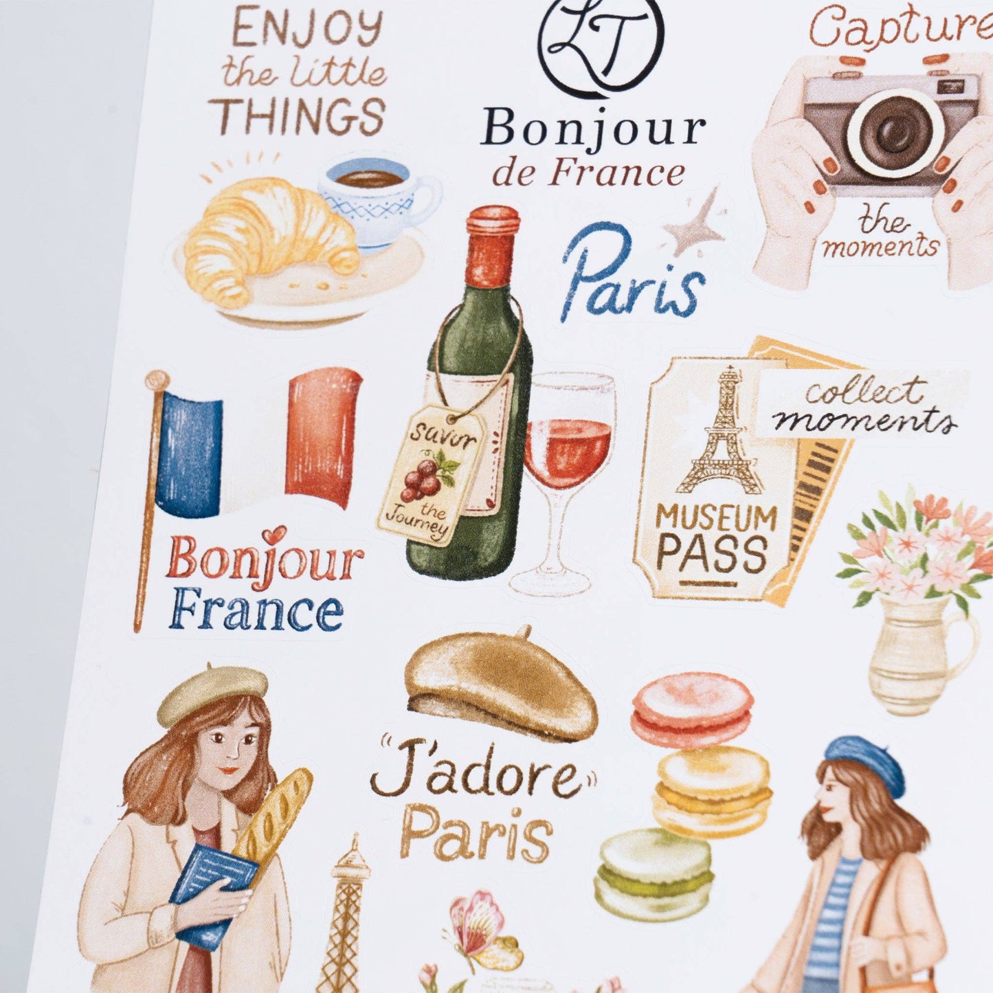 Bonjour de France - Sticker Sheet