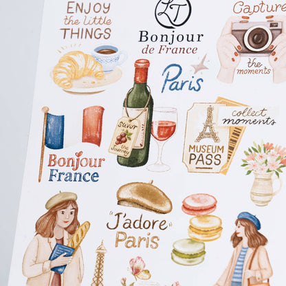 Bonjour de France - Sticker Sheet