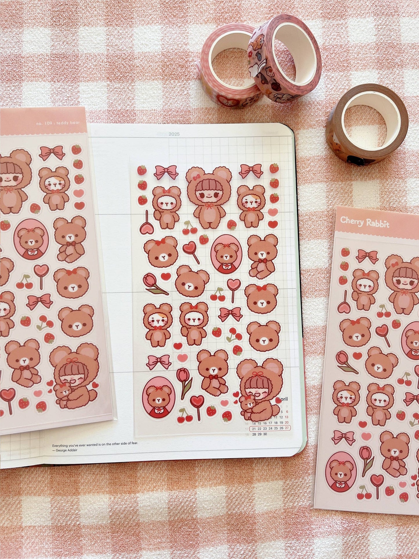 Teddy Bear Sticker Sheet