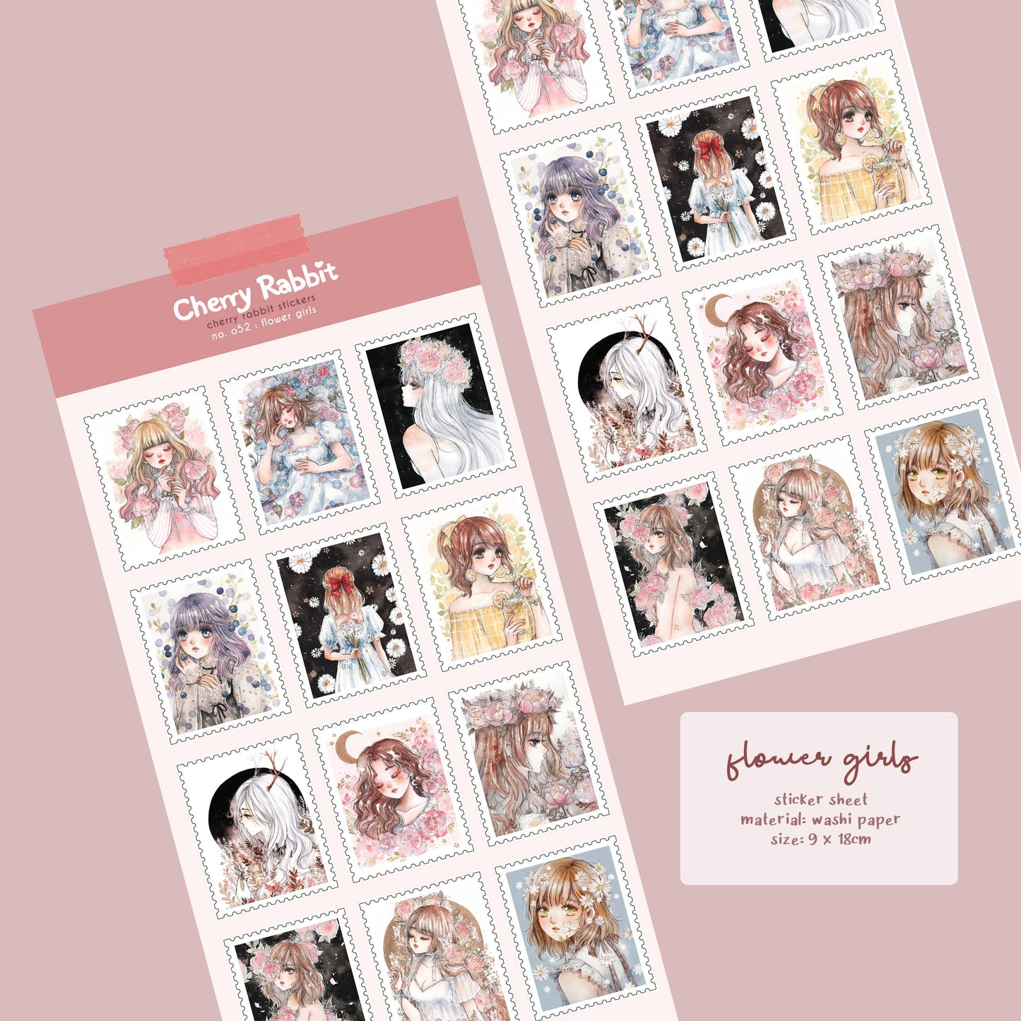 Flower Girls Sticker Sheet