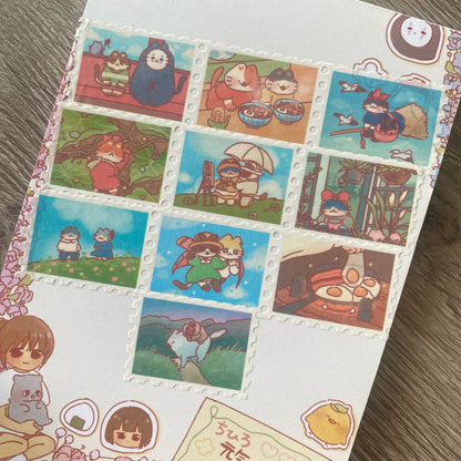 Ghibli Cats Stamp Washi